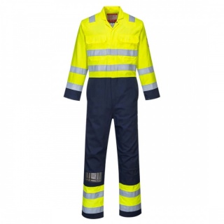 Portwest BIZ7 Hi-Vis Anti Static Bizflame Pro Coverall